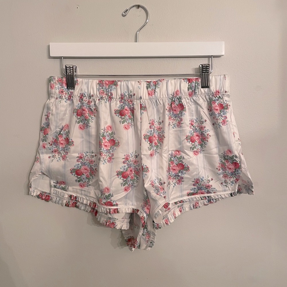For Love And Lemons Floral Sleep Shorts